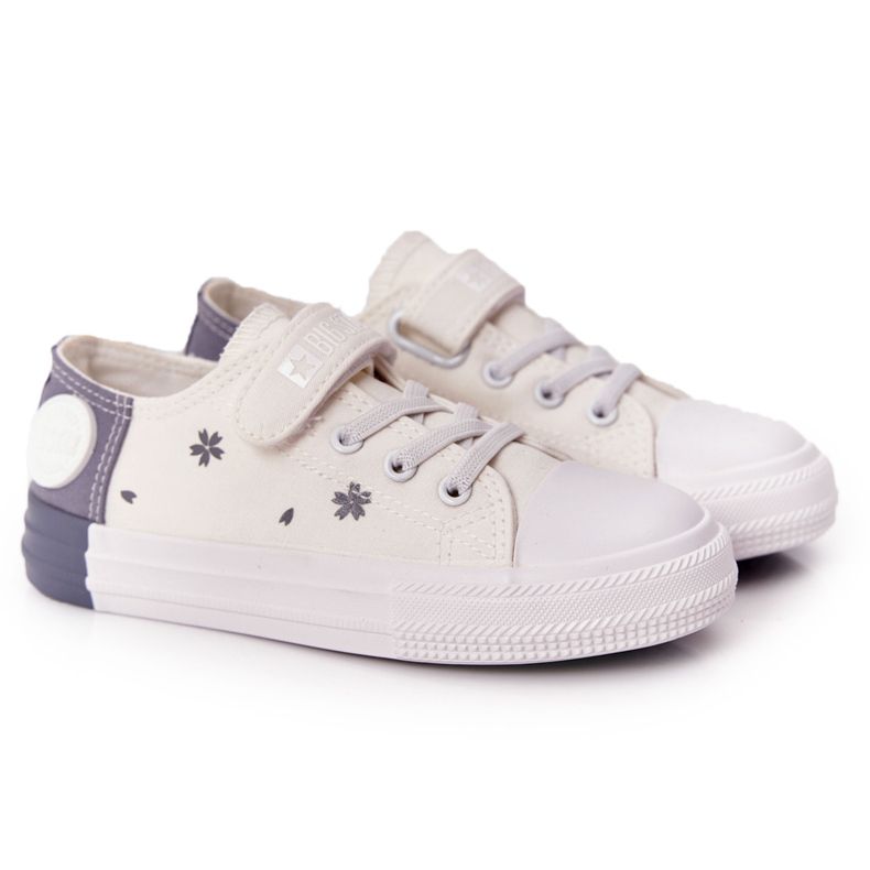 Deportivas Infantiles Con Velcro Big Star HH374052 Blanco-Gris Deportivas Infantiles Con Velcro Big Star HH374052 Blanco-Gris