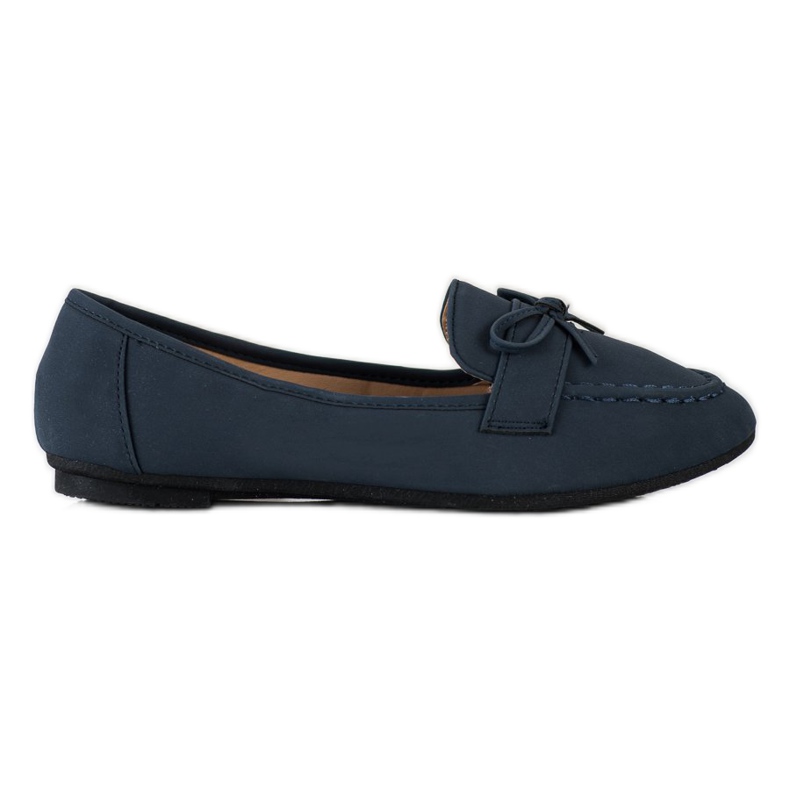 Diamantique Mocasines de piel ecológica azul