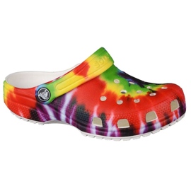 Zueco Crocs Classic Tie-Dye Graphic K Jr 205451-90H multicolor amarillo