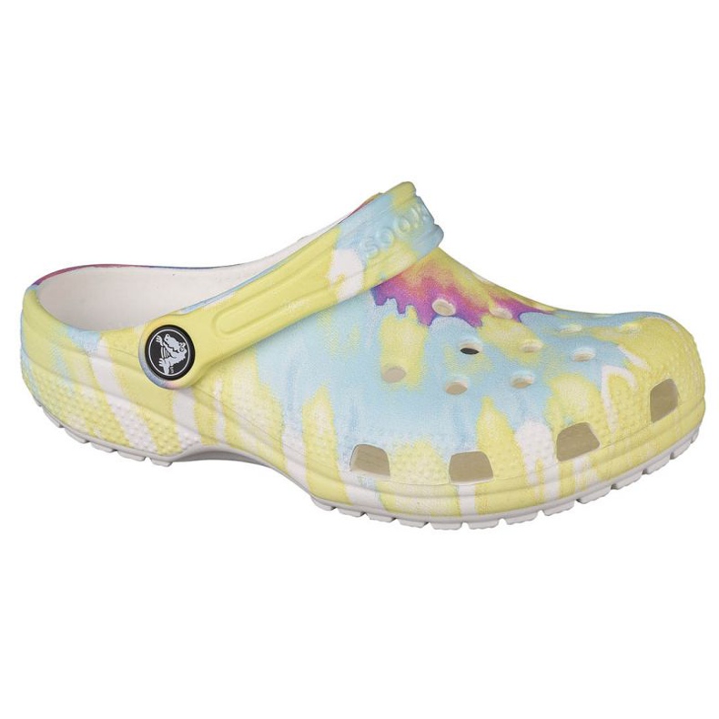 Zueco Crocs Classic Tie-Dye Graphic K Jr 205451-94S multicolor amarillo Zueco Crocs Classic Tie-Dye Graphic K Jr 205451-94S multicolor amarillo