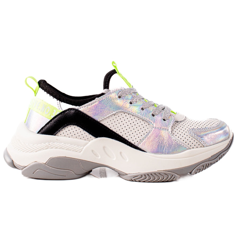 Goodin Deportivas de piel calada multicolor