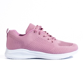 SUPER COOL Zapatillas deportivas ligeras caladas rosado