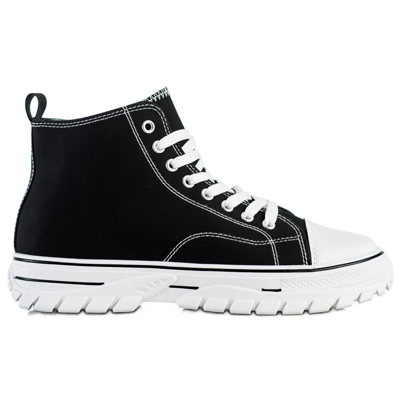 SHELOVET Zapatillas altas negras negro