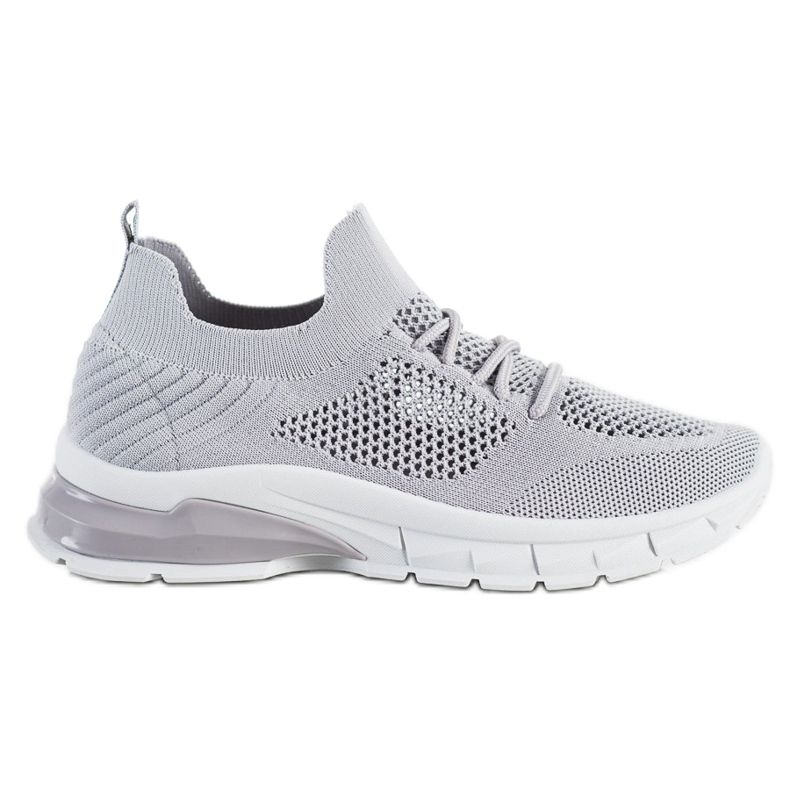Filippo Zapatillas con cordones y calados gris