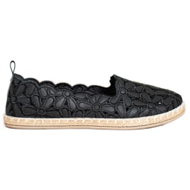 SHELOVET Alpargatas Con Estampado Floral negro