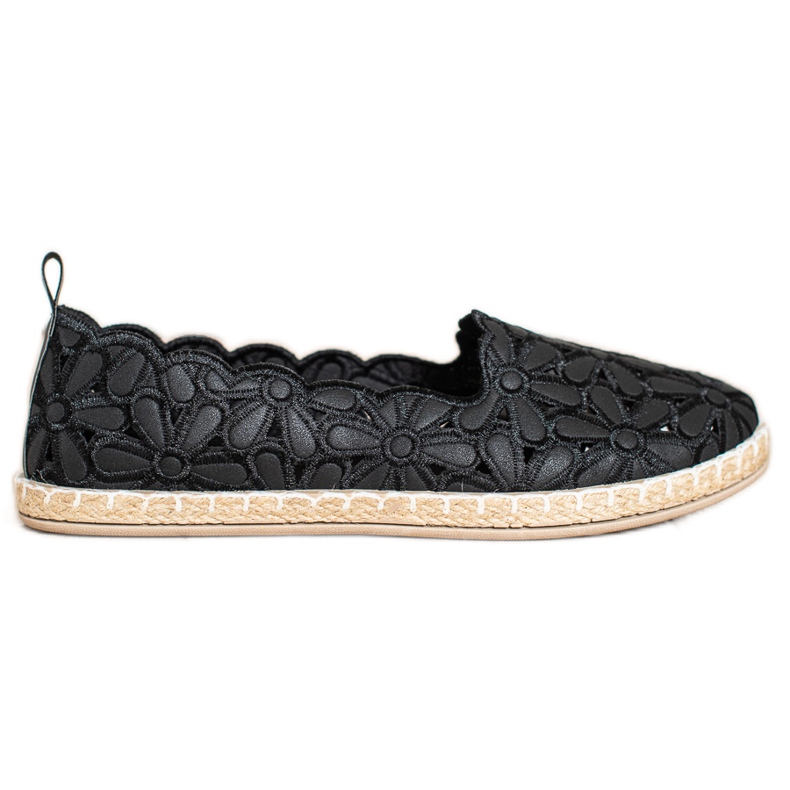 SHELOVET Alpargatas Con Estampado Floral negro
