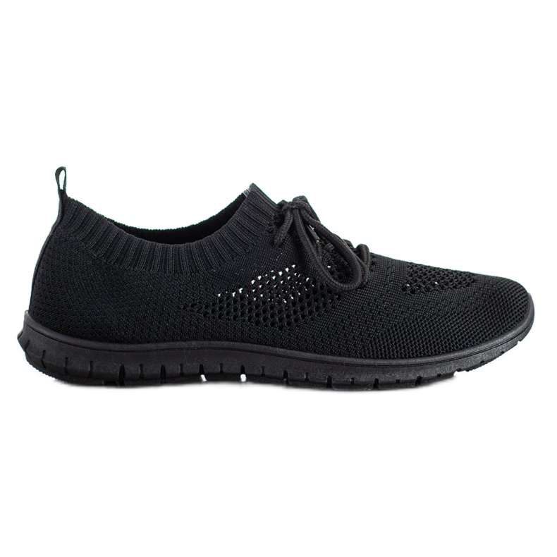 SHELOVET Zapatillas negras caladas negro