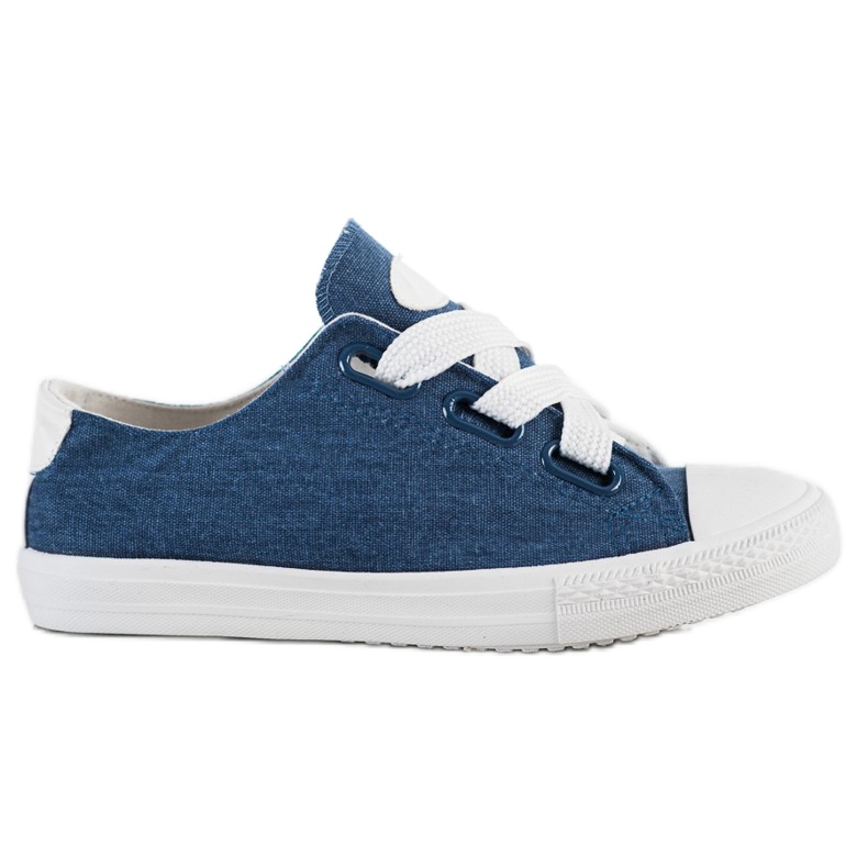 SHELOVET Zapatillas de deporte atadas con estilo azul