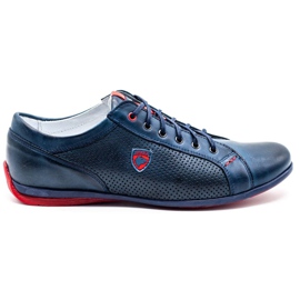 Joker Zapato casual hombre 295 azul marino rojo