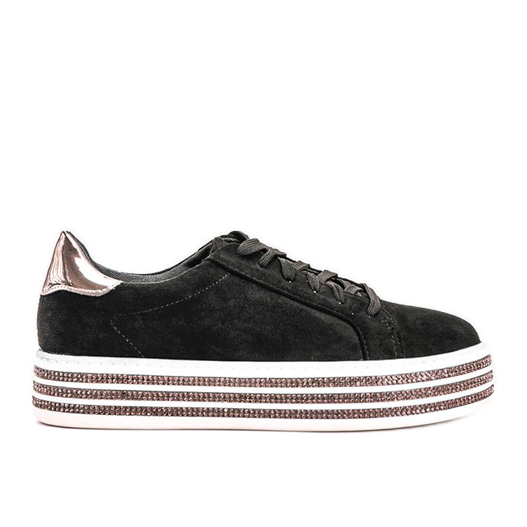 Zapatillas negras con suela gruesa de Lil negro