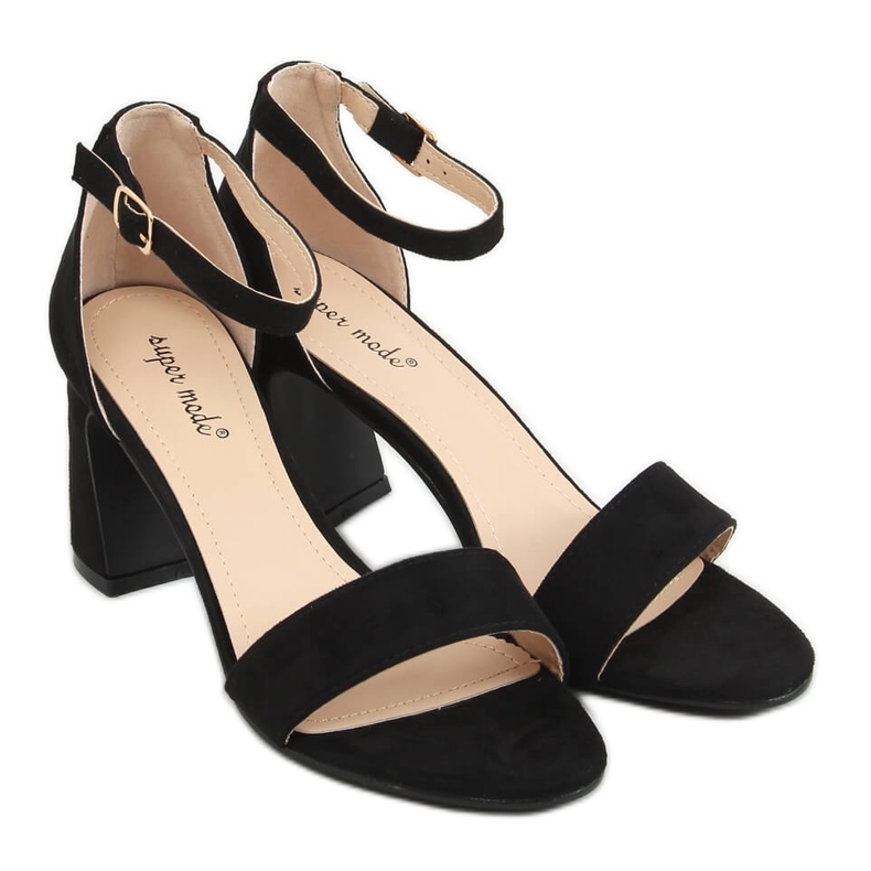 Sandalias de tacón negras 8741 Black negro Sandalias de tacón negras 8741 Black negro