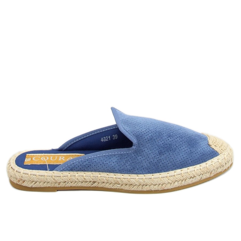 Azul 4821 Zapatillas de mujer alpargatas azules