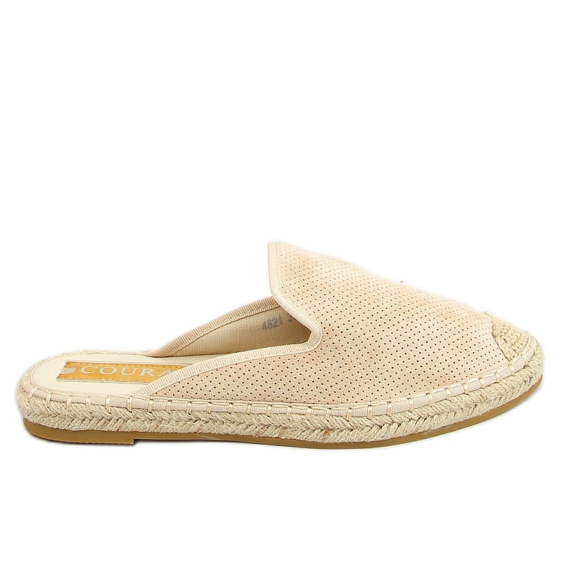 Alpargatas de mujer beige 4821 Pantuflas beige