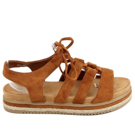 Sandalias alpargatas camel W86 Camel marrón