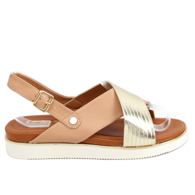 Sandalias de mujer beige MJF745-9 Beige dorado