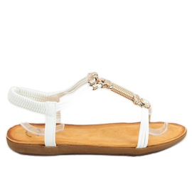 Sandalias de mujer blancas H075 Blanco