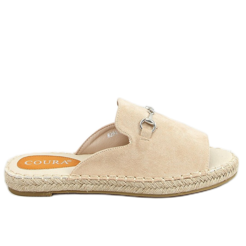 Zapatillas alpargatas beige con hebilla 8294 Beige