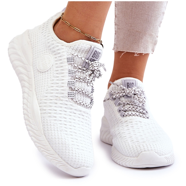 Zapatos Deportivos De Mujer Memory Foam Big Star HH274296 Blanco