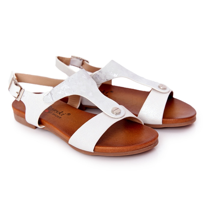 S.Barski Sandalias para niños S. Barski Comfort Silver plata