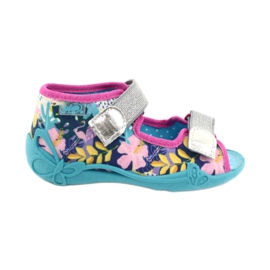 Calzado infantil befado 242P098 azul rosado plata multicolor