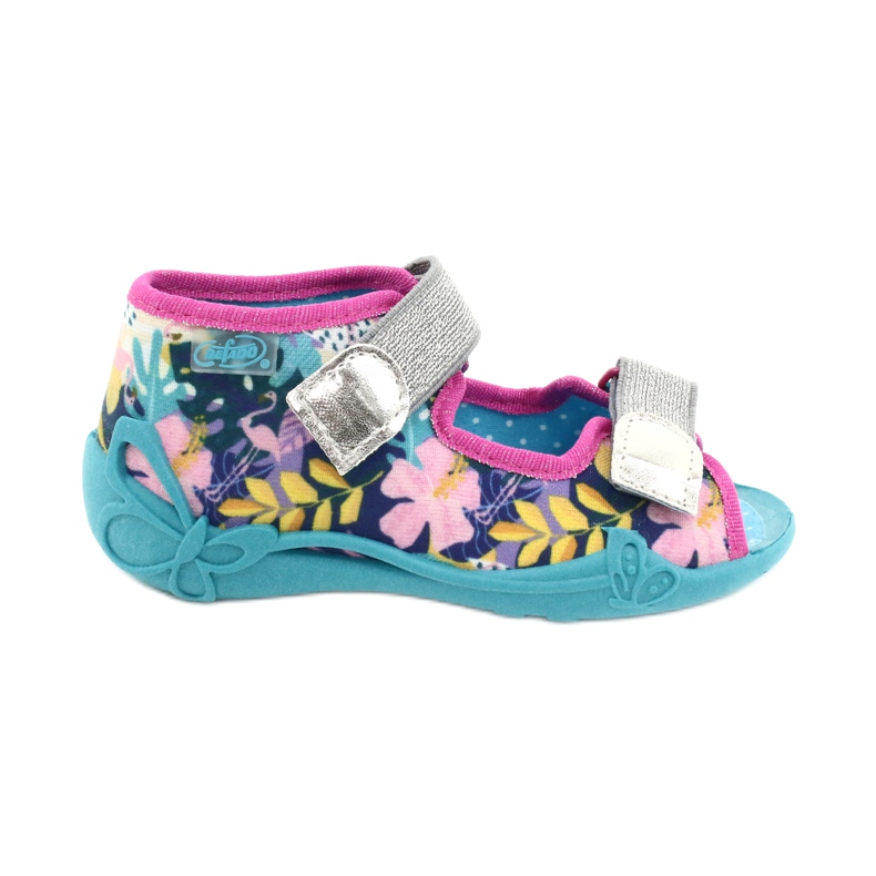 Calzado infantil befado 242P098 azul rosado plata multicolor Calzado infantil befado 242P098 azul rosado plata multicolor