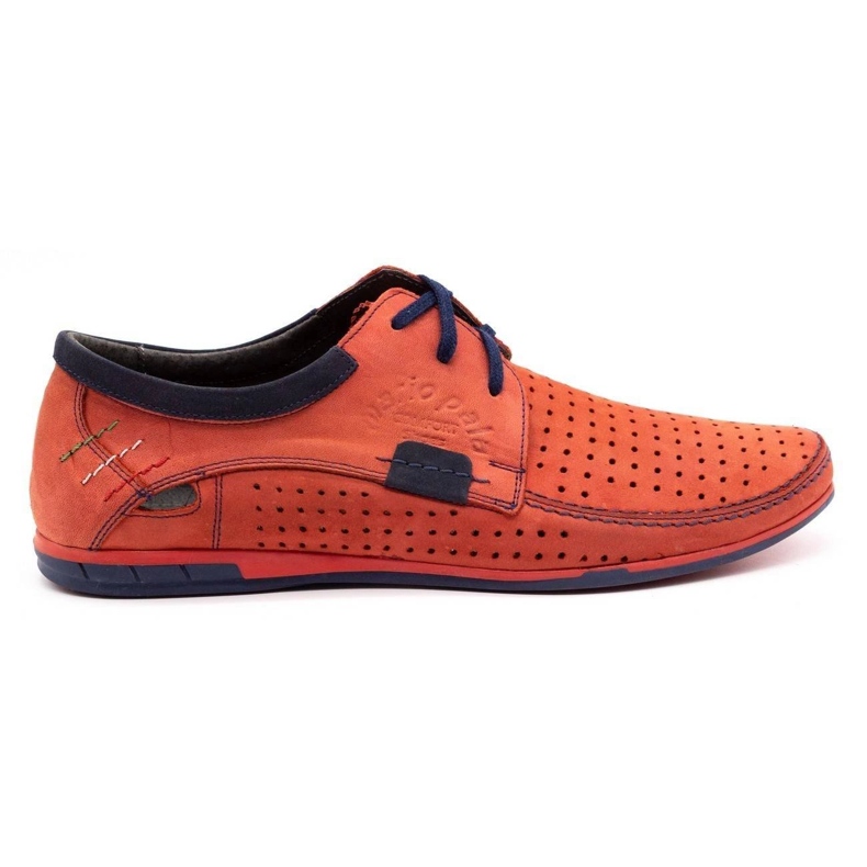 Mario Pala Zapatos calados hombre 563 rojo Mario Pala Zapatos calados hombre 563 rojo