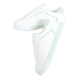 Zapatillas de mujer blancas y azules A88-86 Azul blanco