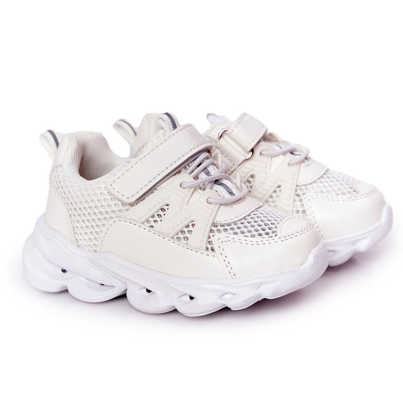 Zapatillas deportivas para niños con suela iluminada Led blanco ¡So Cool!