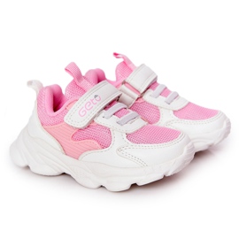 Zapatillas Deportivas Infantiles Zapatillas Blancas y Rosas Azúcar blanco rosado