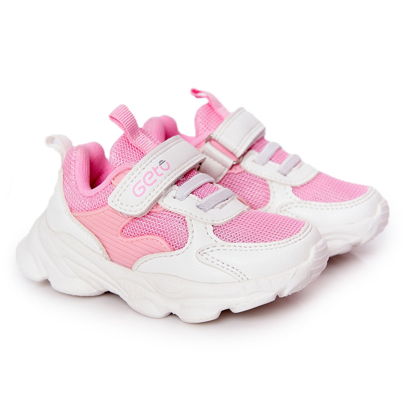 Zapatillas Deportivas Infantiles Zapatillas Blancas y Rosas Azúcar blanco rosado