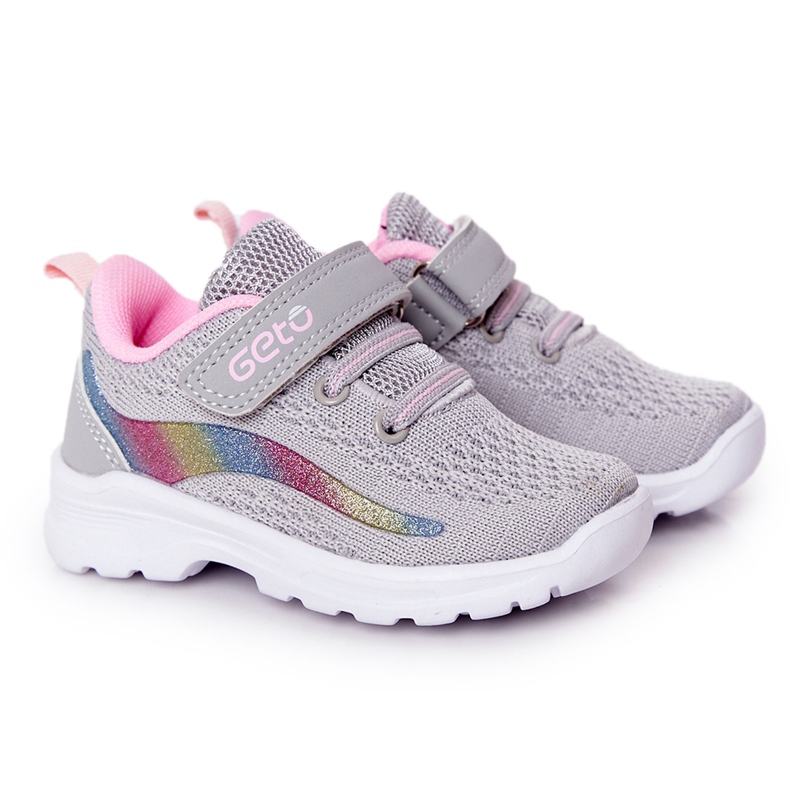 Zapatos deportivos para niños Zapatillas deportivas Gris Ready Go! rosado multicolor