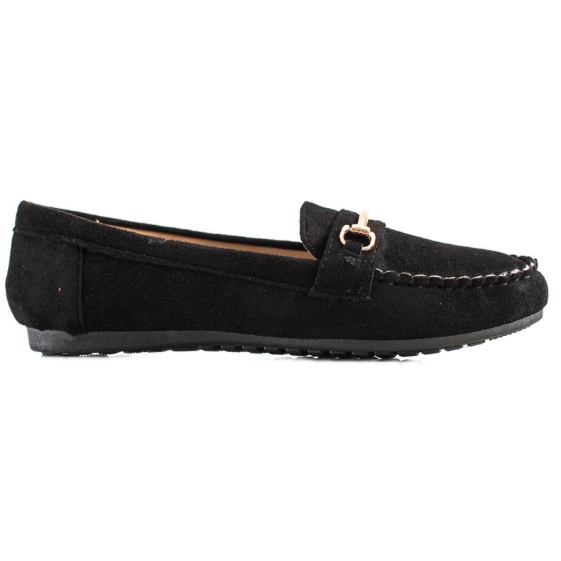 SHELOVET Mocasines Kalsic de ante negro