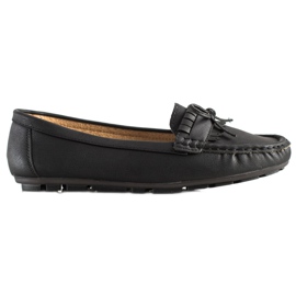 Clowse Mocasines negros con lazo