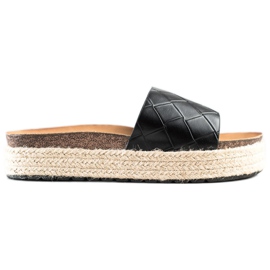 SHELOVET Zapatillas en la plataforma negro