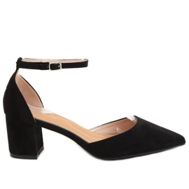 Negro Zapato de salón negro expuesto 7584 Negro