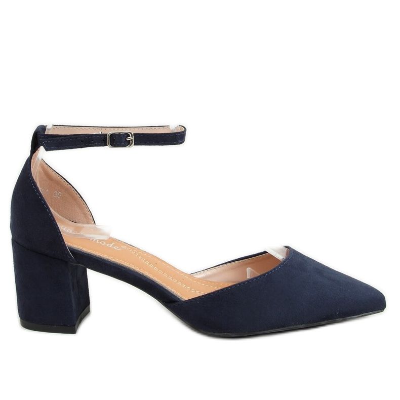 Zapatos abiertos azul marino 7584 Azul