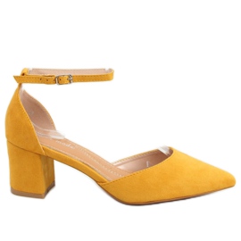 Zapatos abiertos miel 7584 Amarillo