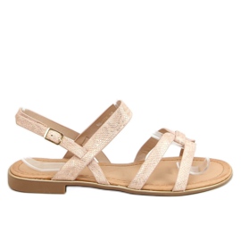 Sandalias de mujer rosa H8-176 Champagne