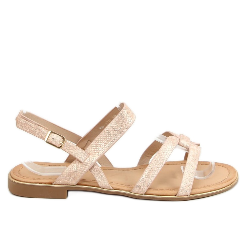 Sandalias de mujer rosa H8-176 Champagne rosado