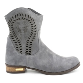 Olivier Botas Cassie caladas para mujer gris claro
