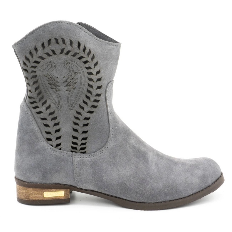 Olivier Botas Cassie caladas para mujer gris claro Olivier Botas Cassie caladas para mujer gris claro