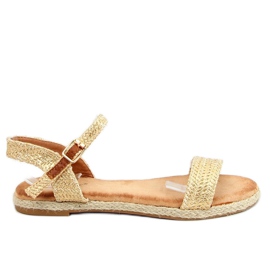 Sandalias alpargatas doradas L197SA-1 Dorado