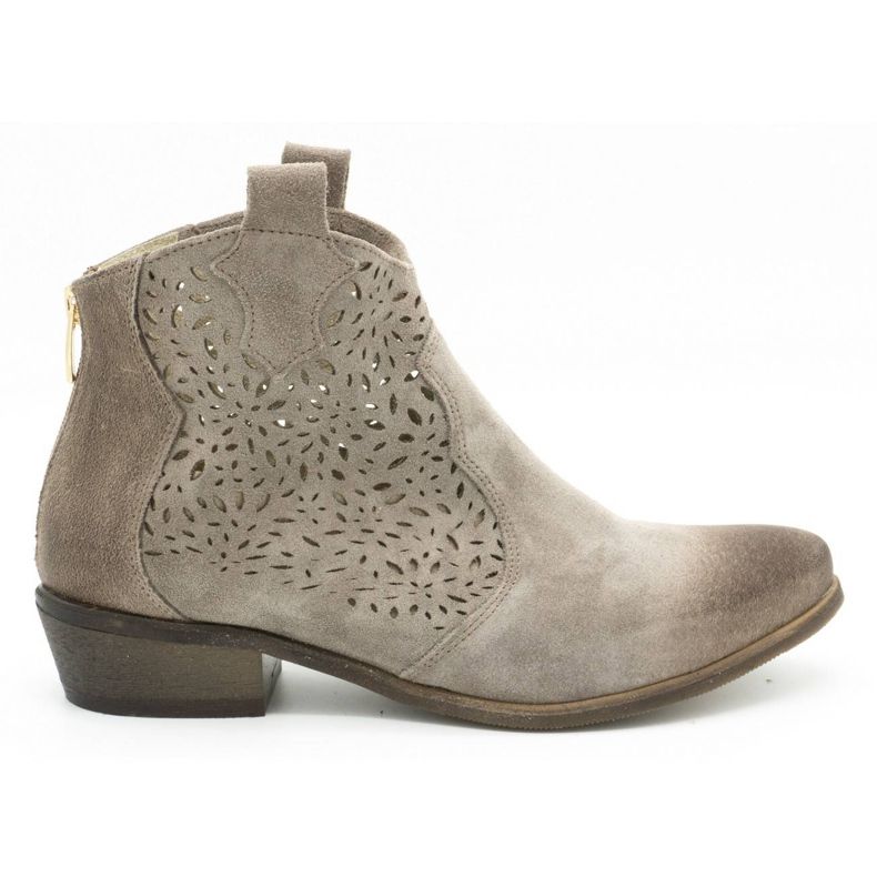 Exousite Bota mujer piel calada 1130 gris