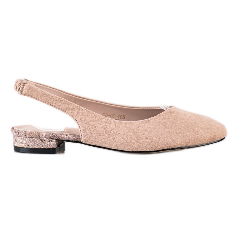 Goodin Zapatos sin cordones con talón expuesto beige