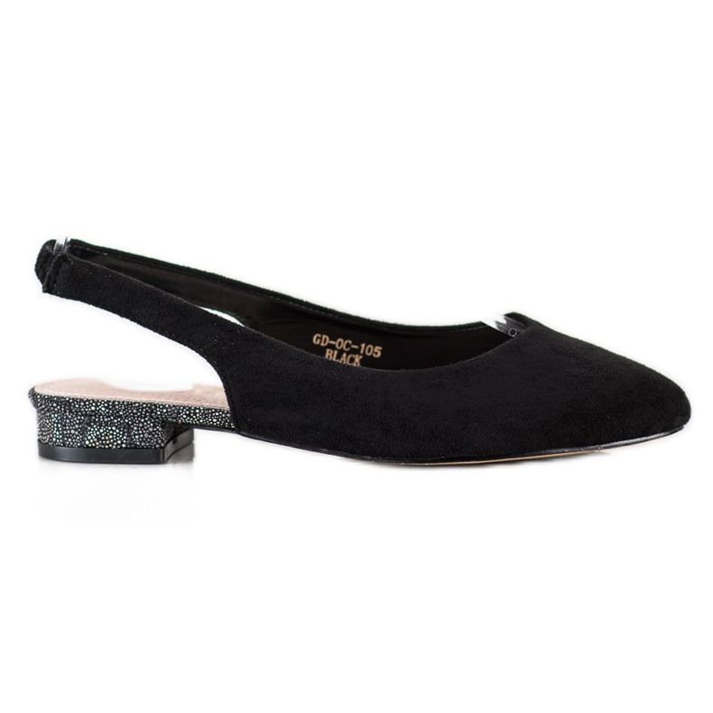 Goodin Zapatos sin cordones con talón expuesto negro