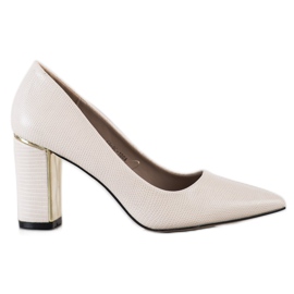 Goodin Bombas con estilo en tacones altos beige