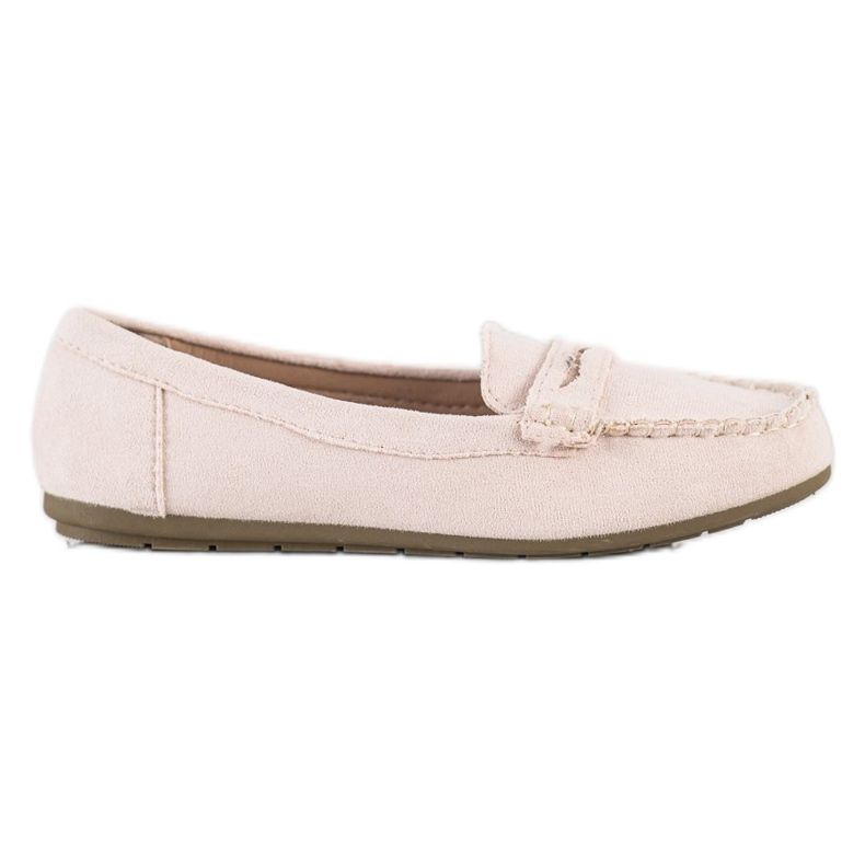 Super Me Mocasines de ante beige