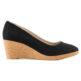 Goodin Bombas de cuña ligeras negro