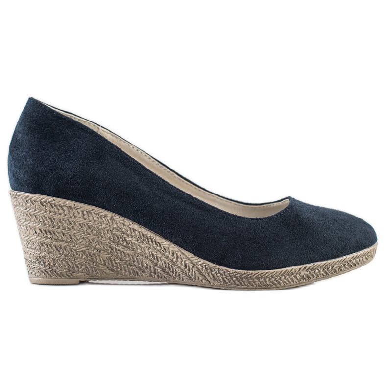 Goodin Bombas de cuña ligeras azul marino azul