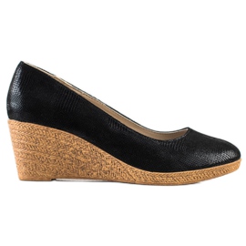 Goodin Bombas de cuña ligeras negro